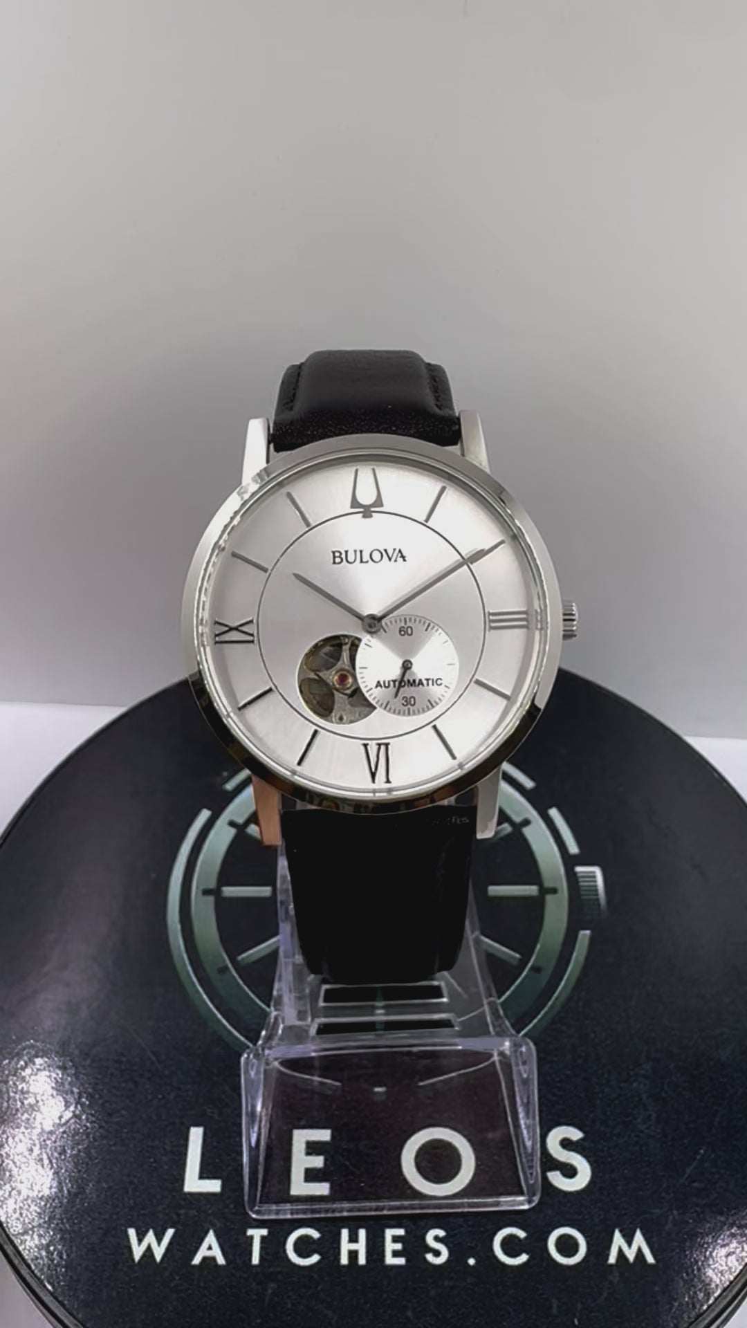 video Orologio Bulova Clipper Open Heart Automatic