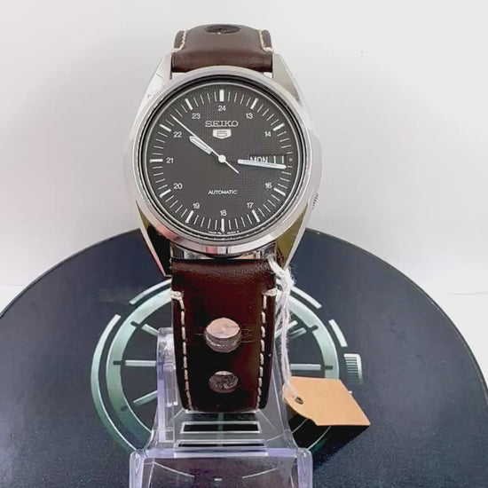 video orologio Seiko 5 Automatic con Corona a Scomparsa