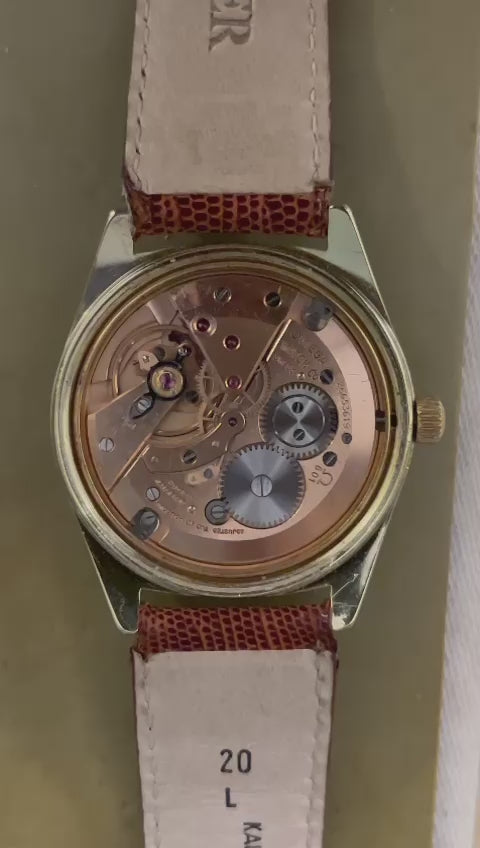 meccanismo dell' Omega Geneve Anni '60 Placcato in Oro calibro 601 in funzione