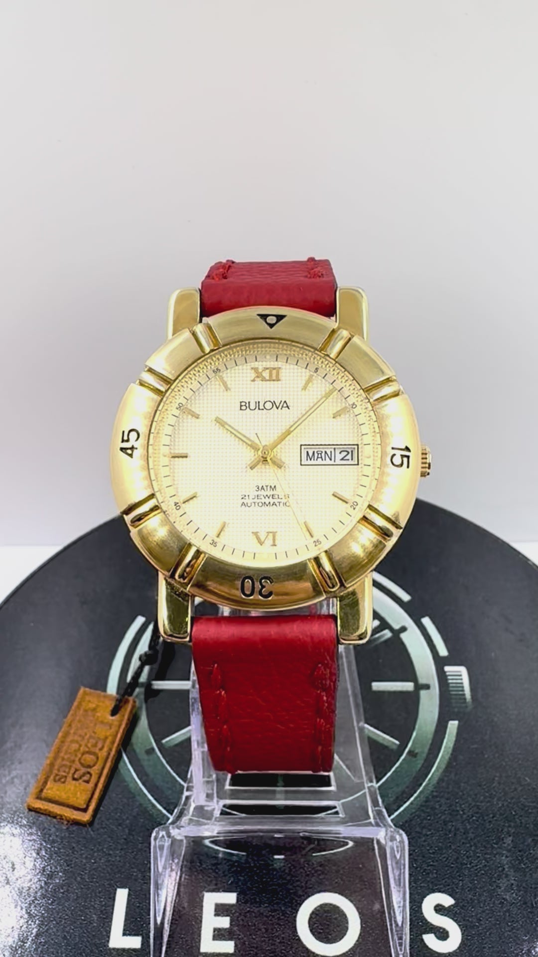 video orologio Bulova Calendar Automatic con cassa da 38 mm