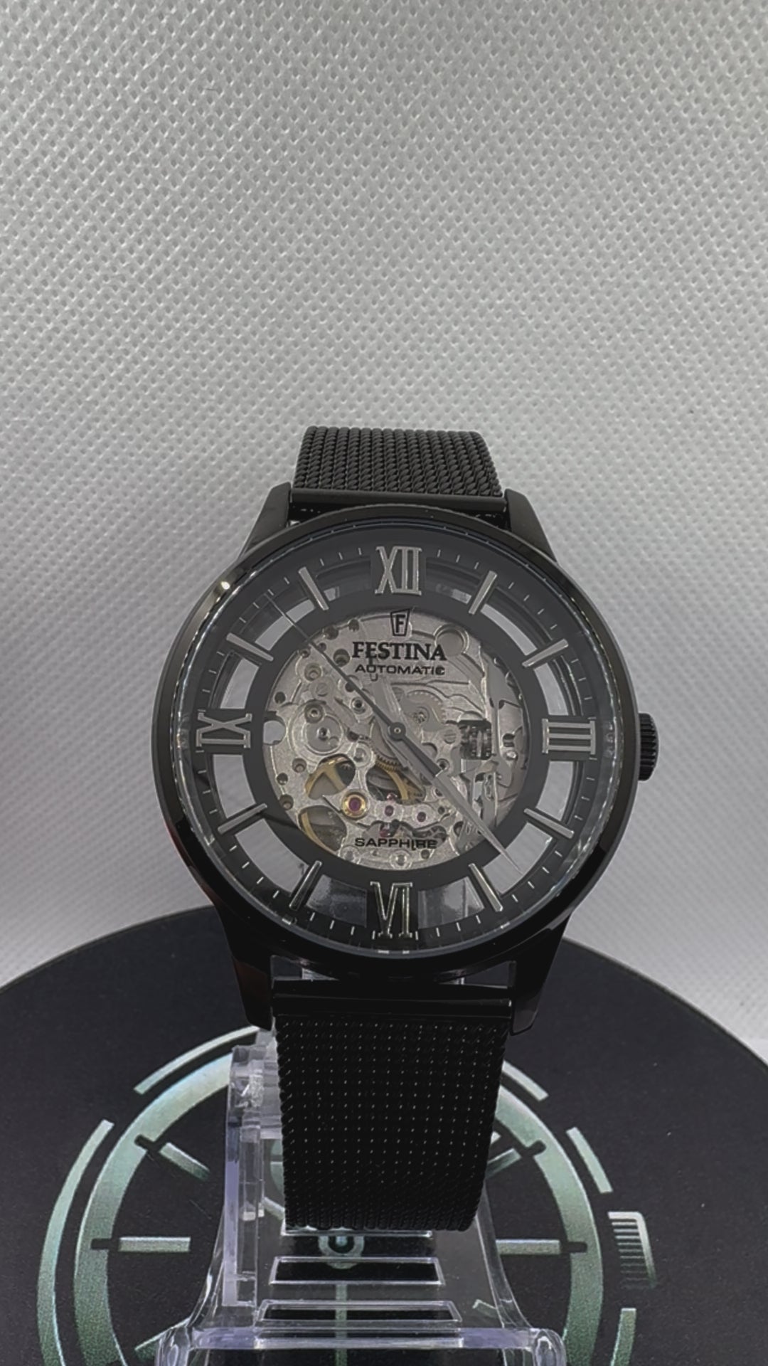 video Orologio Festina Skeleton Automatico F20535