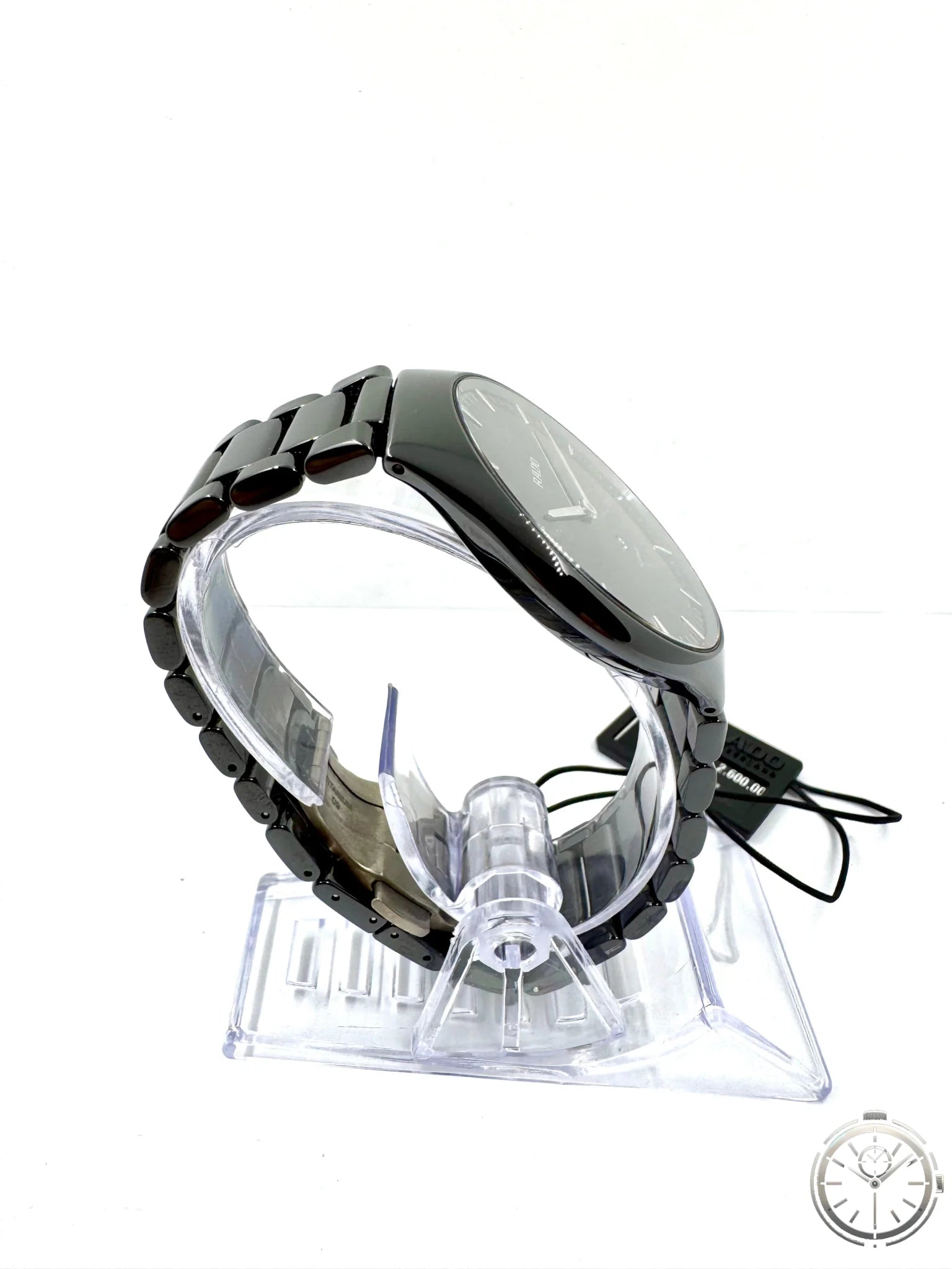 vista laterale orologio Rado True Thinline Automatic Ceramic