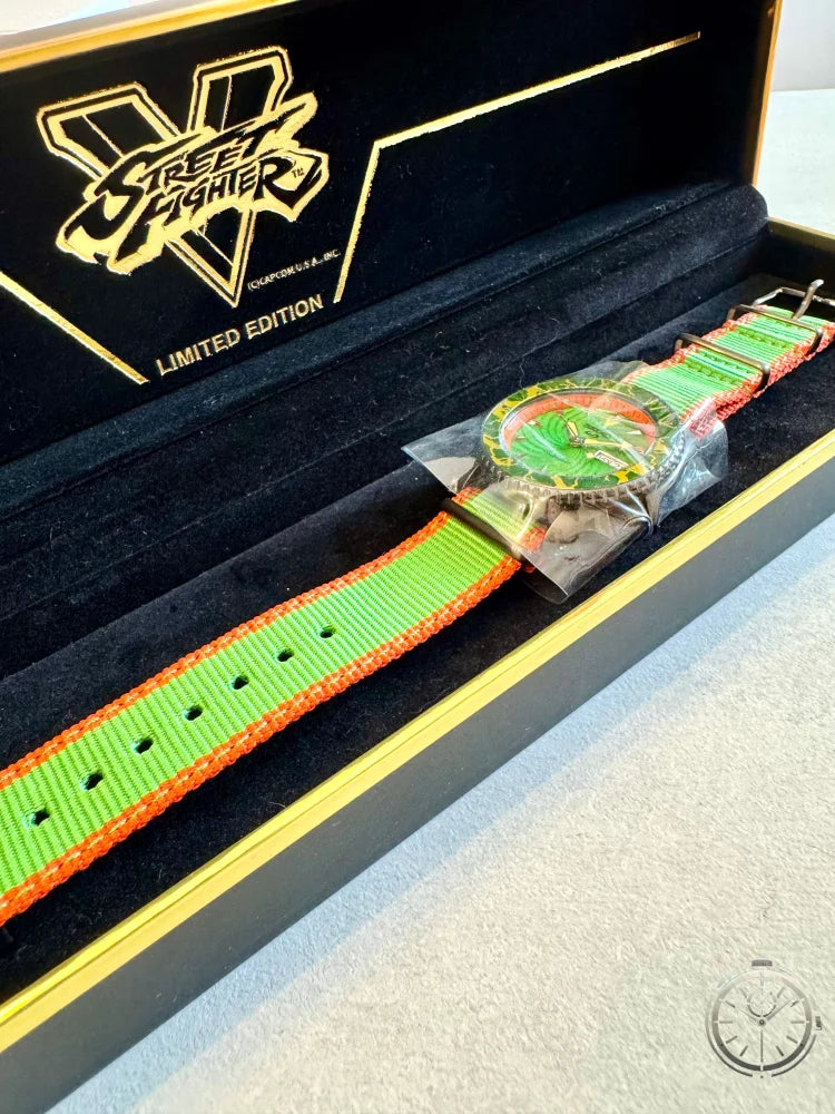 orologio Seiko 5 Sports Street Fighter V Limited Edition – Blanka SRPF23 nella confezione Street Fighter