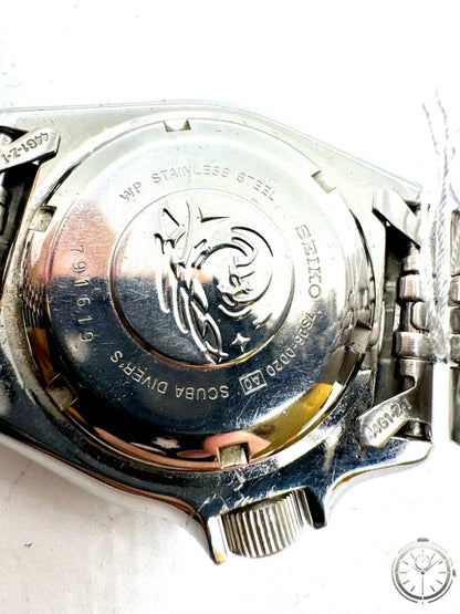 Seiko SKX007 Scuba Diver's 200m — Fondello inciso SCUBA DIVER'S 7S26-0020 WP Stainless Steel