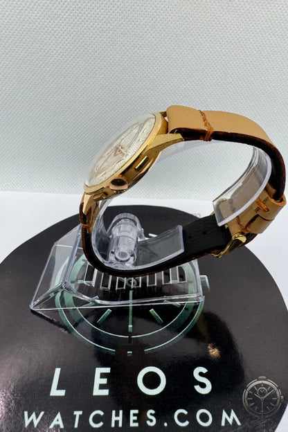 vista lato corona Orologio Silver Extra Cronografo Vintage in Oro Massiccio