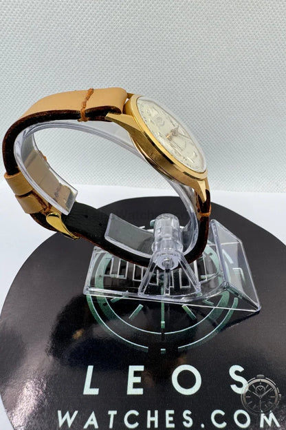 vista laterale Orologio Silver Extra Cronografo Vintage in Oro Massiccio