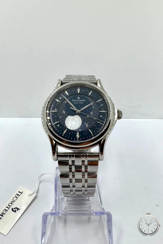 vista frontale orologio TecnoTempo Moon Phase Automatic