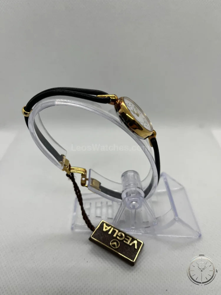 vista laterale orologio Veglia Vintage Donna a Carica Manuale