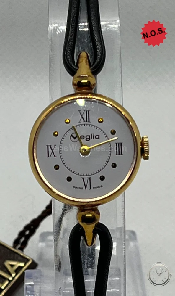 dettaglio quadrante orologio Veglia Vintage Donna a Carica Manuale