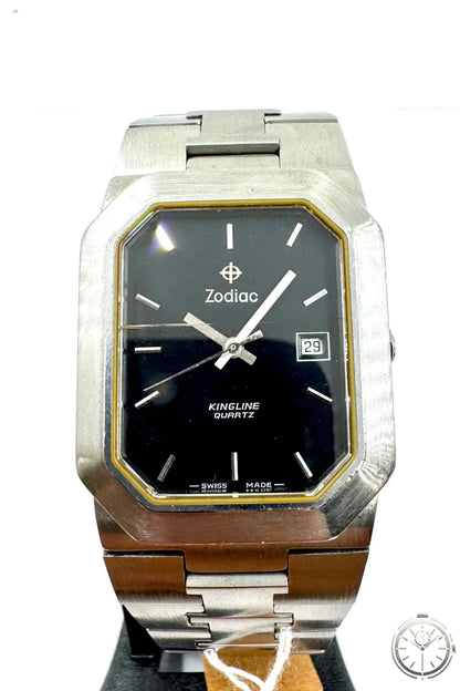 vista frontale orologio zodiac al quarzo